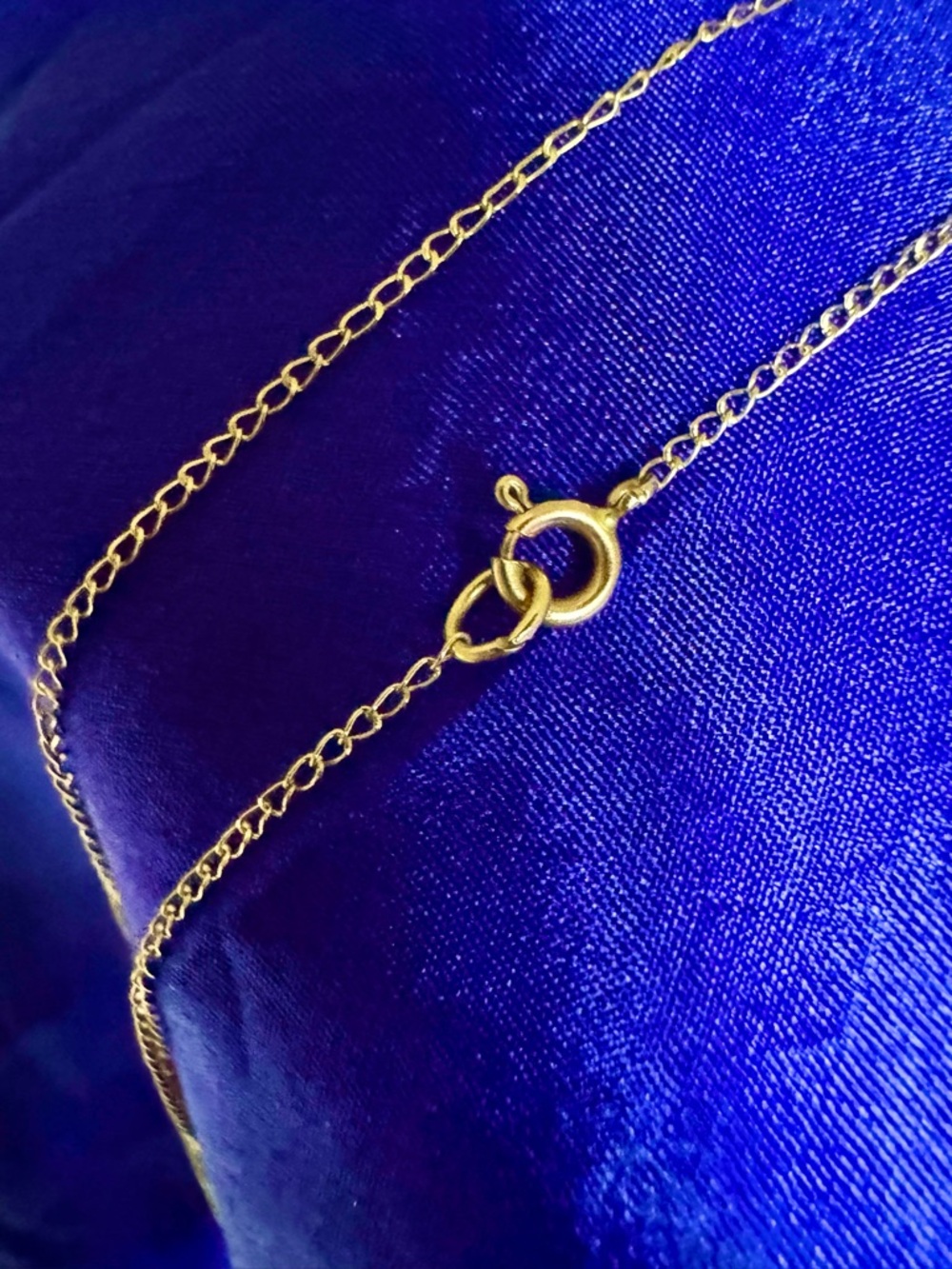 Vintage 14k Gold Cable Chain Necklace 16 inches